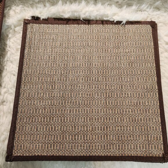 Set Of 4 Vintage Woven Bamboo Placemats - Picture 2 of 4